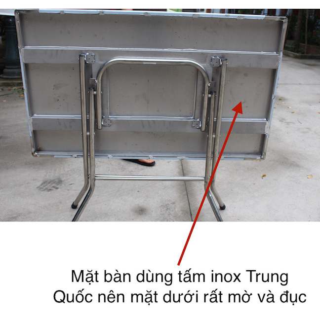 Bàn inox Trung Quốc