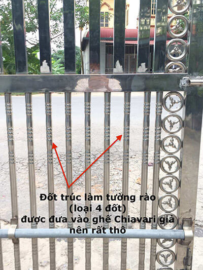 đốt trúc cửa sắt