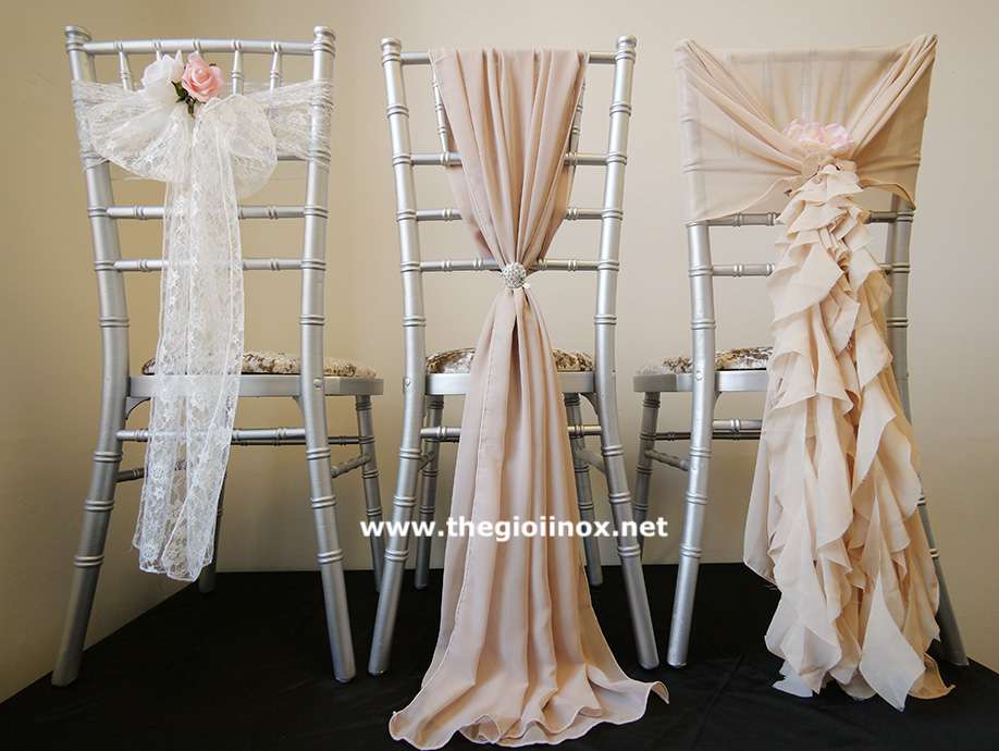 Ghế Chiavari Tiffany màu bạc